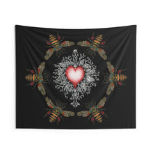 Load image into Gallery viewer, Sacred Bee Heart - Indoor Wall Tapestries