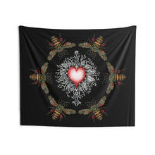 Load image into Gallery viewer, Sacred Bee Heart - Indoor Wall Tapestries