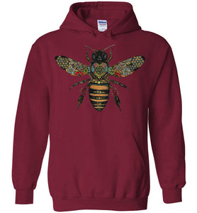 Colored Honeybee - Gildan Heavy Blend Hoodie