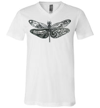 Load image into Gallery viewer, Dragonfly - Canvas Unisex V-Neck T-Shirt