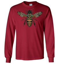 Load image into Gallery viewer, Colored Honeybee - Gildan Long Sleeve T-Shirt