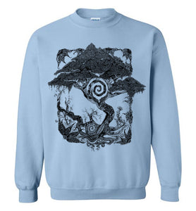 Spiral Tree - Gildan Crewneck Sweatshirt