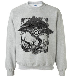 Spiral Tree - Gildan Crewneck Sweatshirt