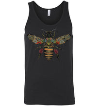 Load image into Gallery viewer, Colored Honeybee - Canvas Unisex Tank