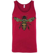Load image into Gallery viewer, Colored Honeybee - Canvas Unisex Tank
