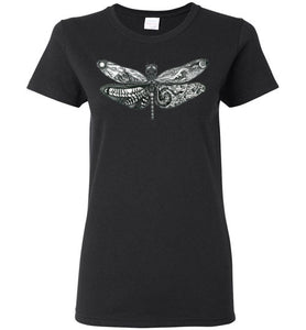 Dragonfly - Gildan Ladies Short-Sleeve