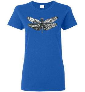 Dragonfly - Gildan Ladies Short-Sleeve