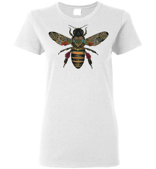 Colored Honeybee - Gildan Ladies Short-Sleeve