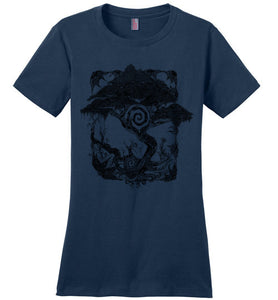 Spiral Tree - District Made Ladies Perfect Weight Tee