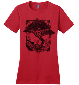 Spiral Tree - District Made Ladies Perfect Weight Tee